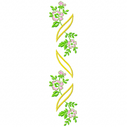 Flowers And Tree Embroidery Design 10